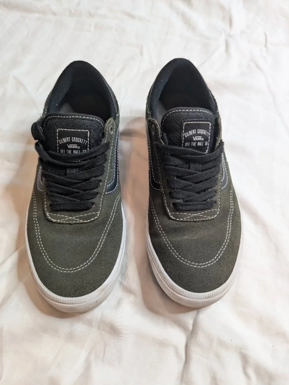 Vans Gilbert Crockett Low Forest Green and Black Skate shoe, Size M6.5-W8